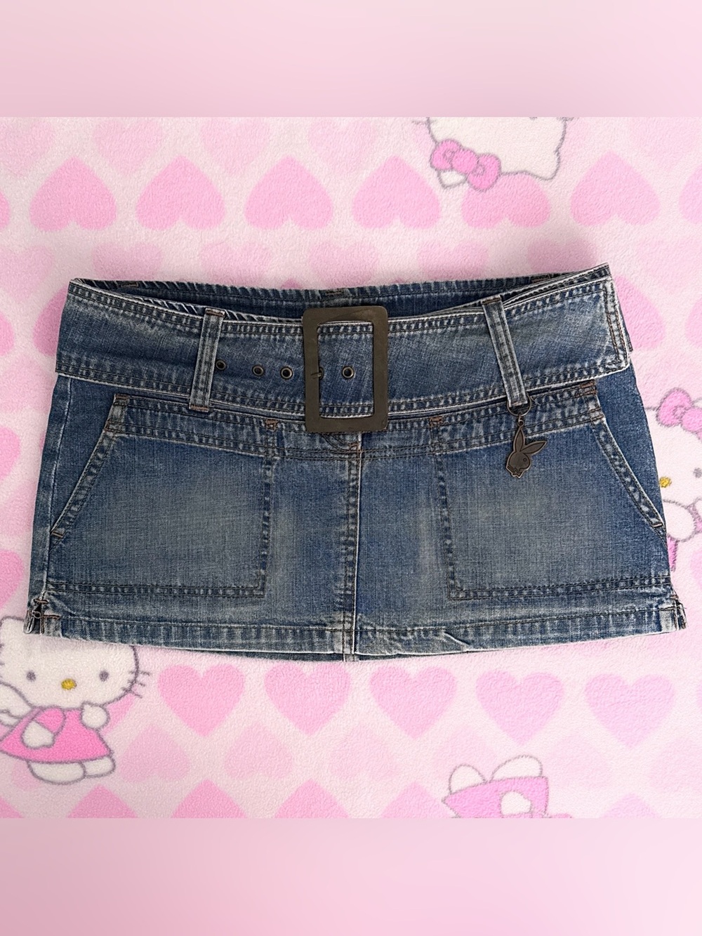 Playboy Denim Mini Skirt